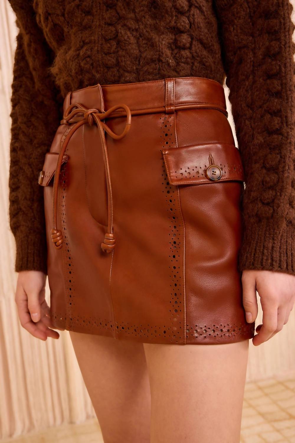 Ulla Johnson - Luna Leather Mini Skirt