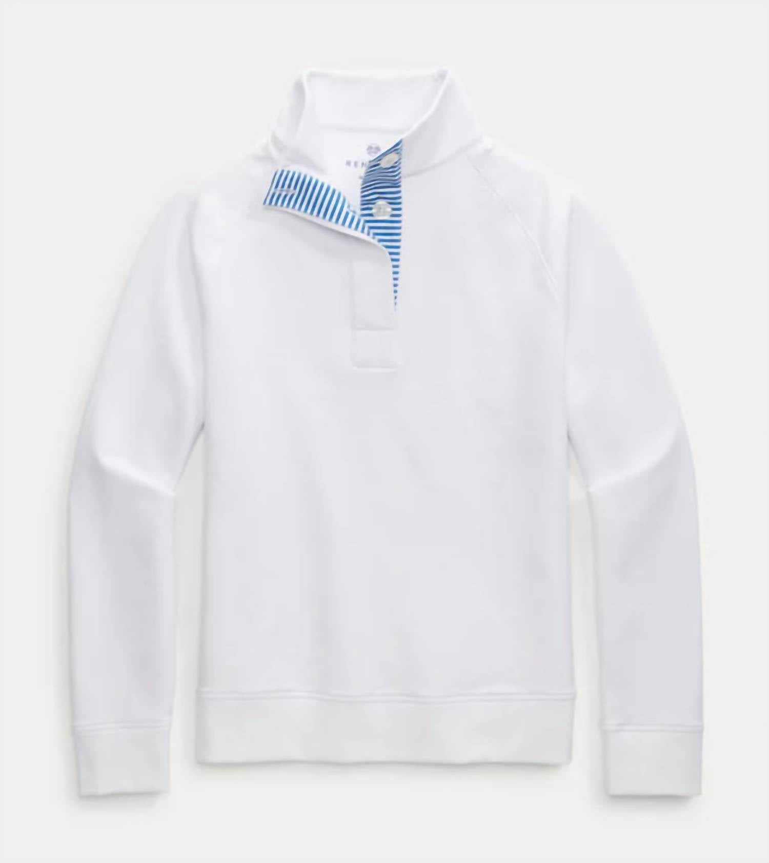 Renwick - Cotton Button Mock Top