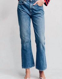 DENIMIST Jaclyn Slim Kick Jean in rehan blue - women's jeans - alternate view