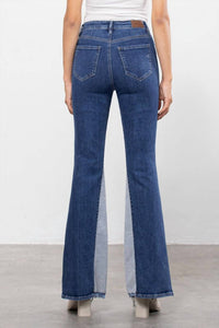 Hidden - High Rise Panel Flare Jeans