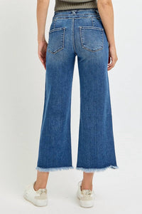 Risen - High Rise Double Band Crop Jean