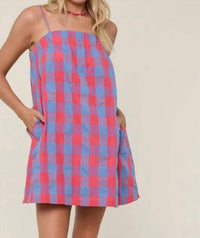 Wishlist - Flirty Check Mini Dress