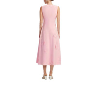 Leo Lin - Cleo Appliqué Sleeveless Midi Dress