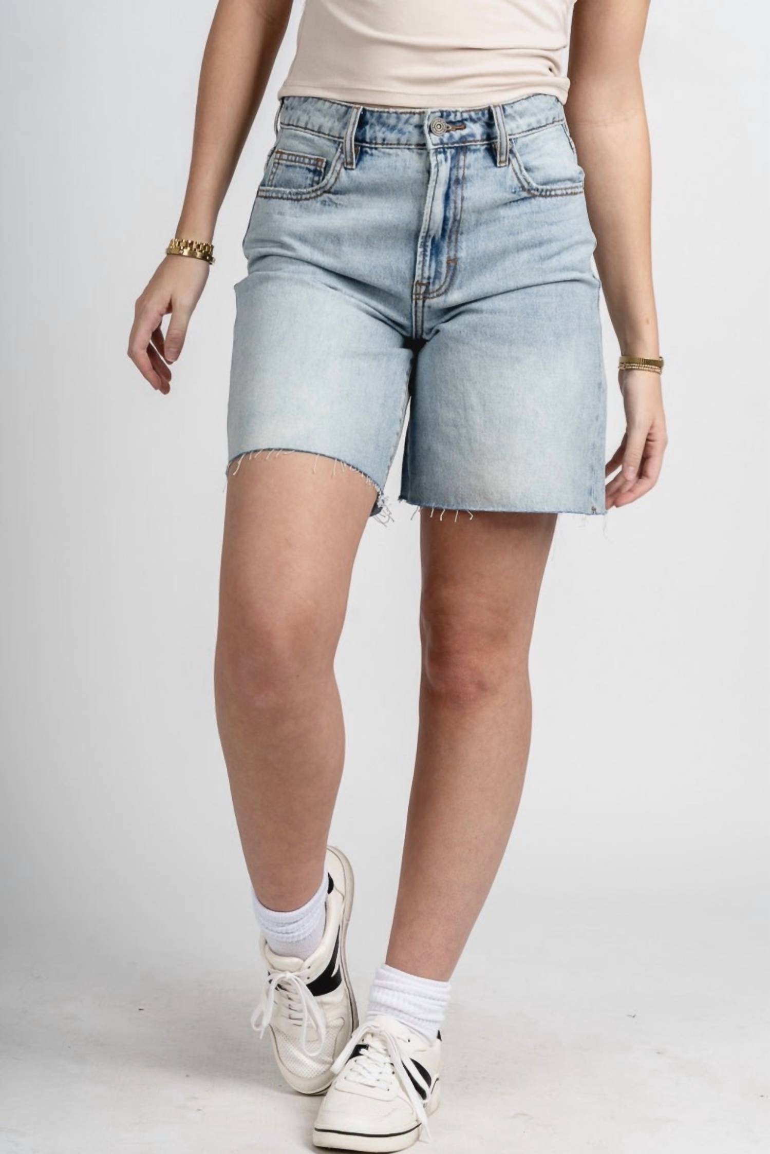 Hidden - High Waist Bermuda Shorts