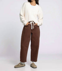 Thread & Supply Anees Barrel Pant in coffee - women's pants