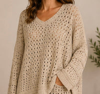 Keren Hart - V-neck Knit Sweater
