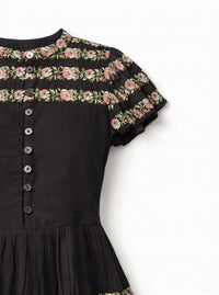 Sea - Women's Sybil Embroidery Flutter Sleeve Minidress