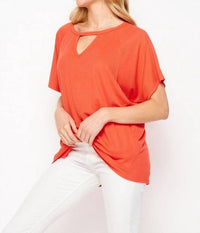 Honeyme - Solid Dolman Short Sleeve