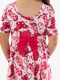 Rufflebutts - Short Sleeve Knit Twirl Dress