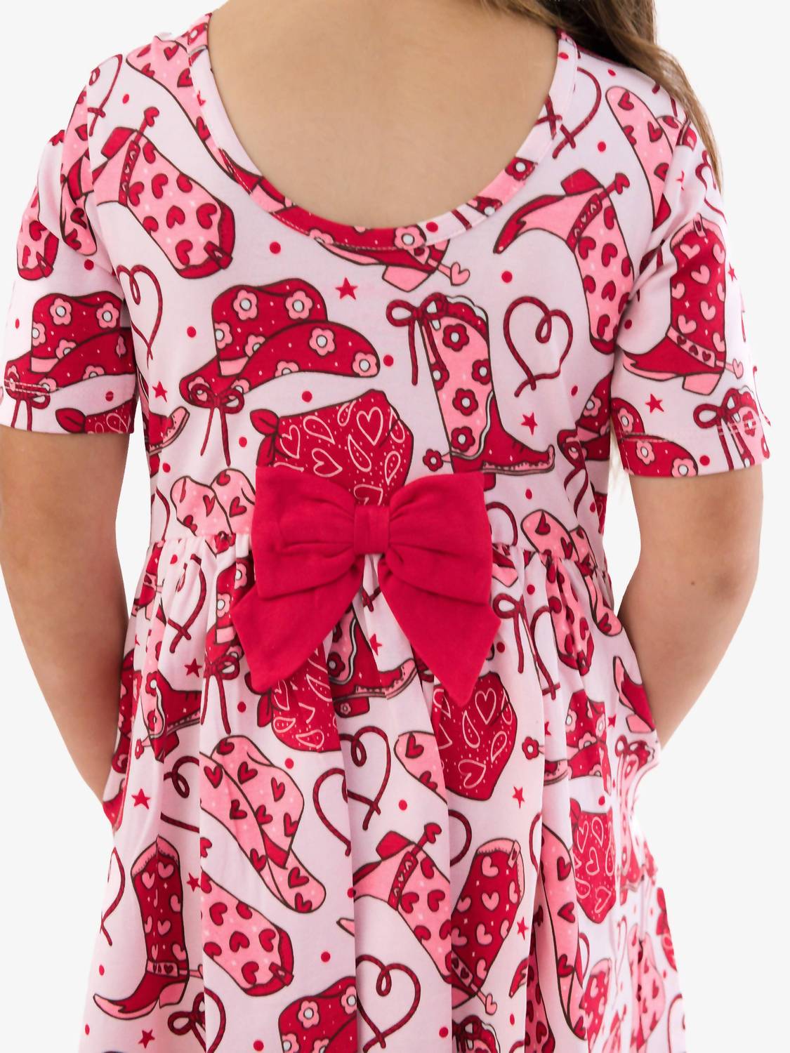 Rufflebutts - Short Sleeve Knit Twirl Dress