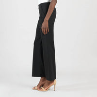 Clara Sun Woo Loose Leg Pocket Pant in black - women's pants - detail view