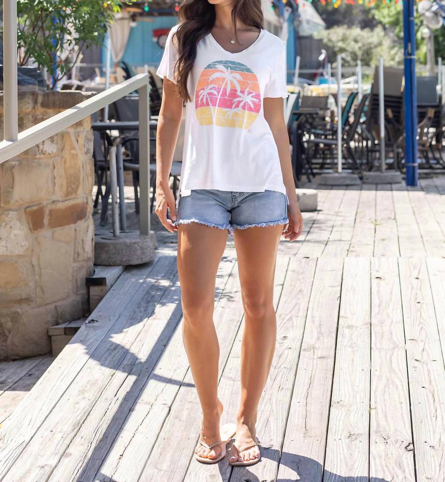 Grace And Lace - Vip Favorite Palm Trees Tee