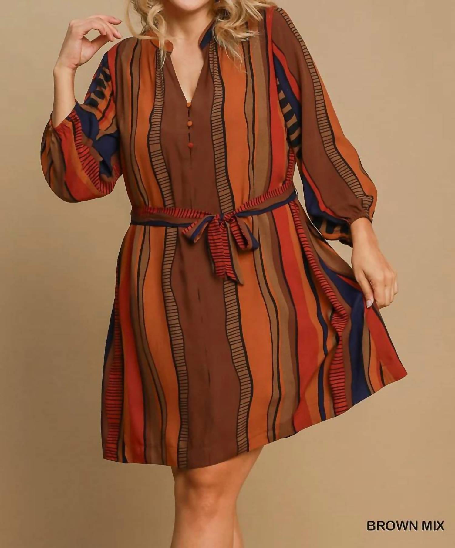 Umgee - Button Down Mini Dress