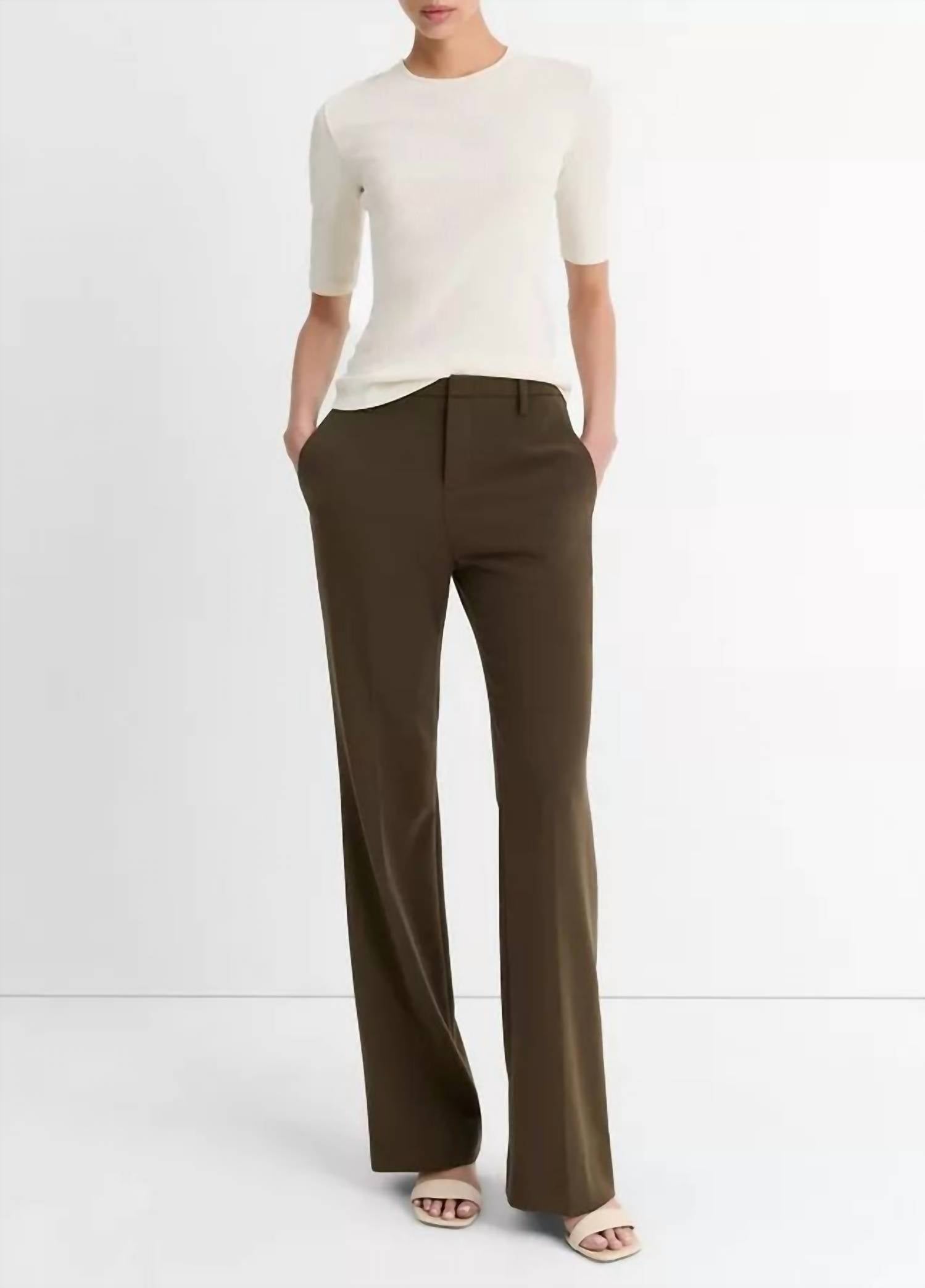 Vince - Mid-rise Tailored Flare Pant