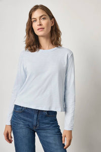 Lilla P - Long Sleeve Cropped Boyfriend Tee