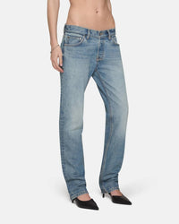 EB Denim Low Rise Straight Jeans in luca - women's jeans - alternate view