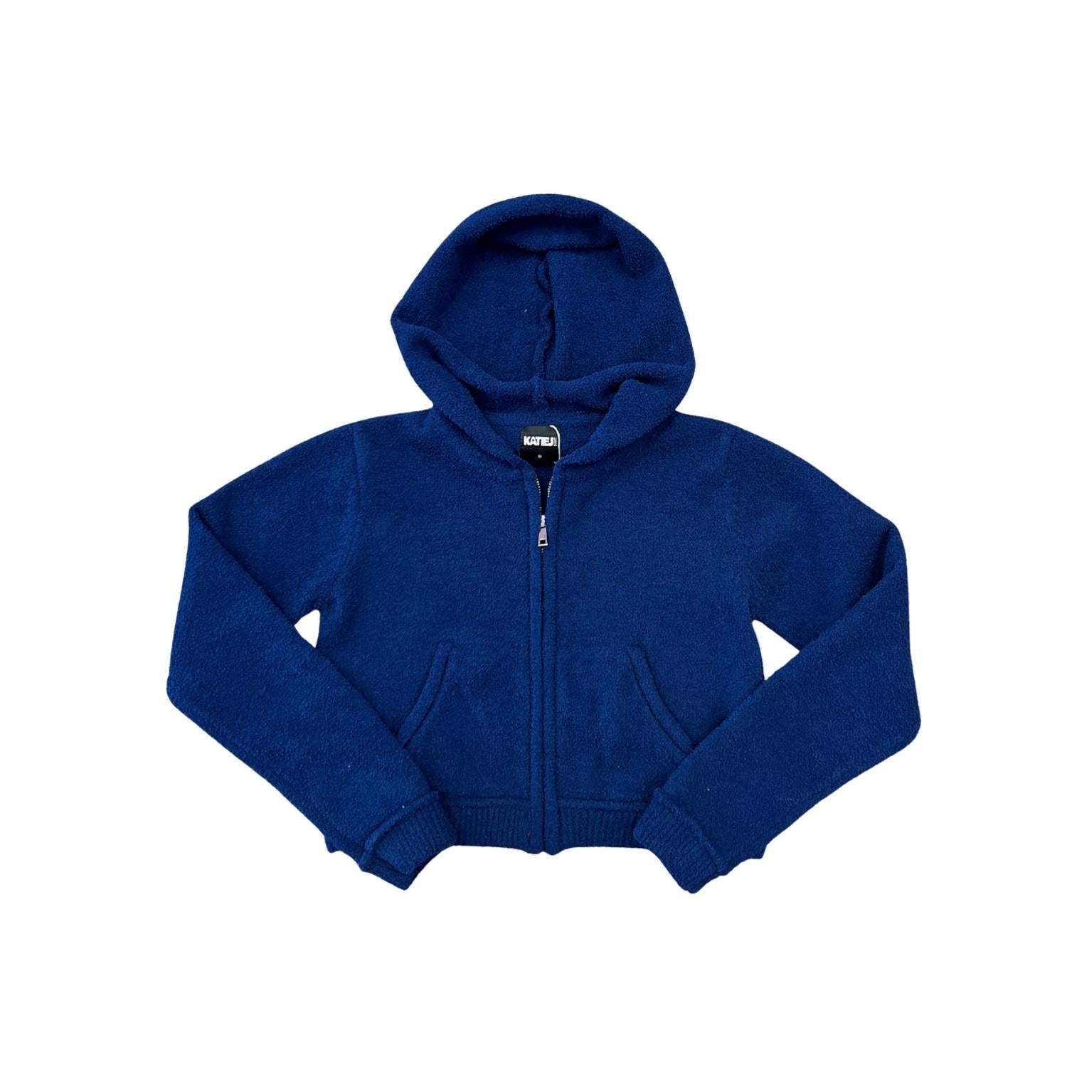 Katie J NYC Girls Parker Comfy Zip Hoodie in navy - item