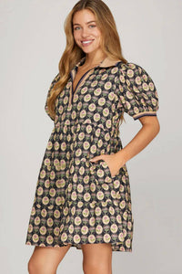 She + Sky - Floral Mini Dress