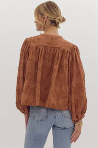 Entro - Dolman Sleeve Oversized Crop Top