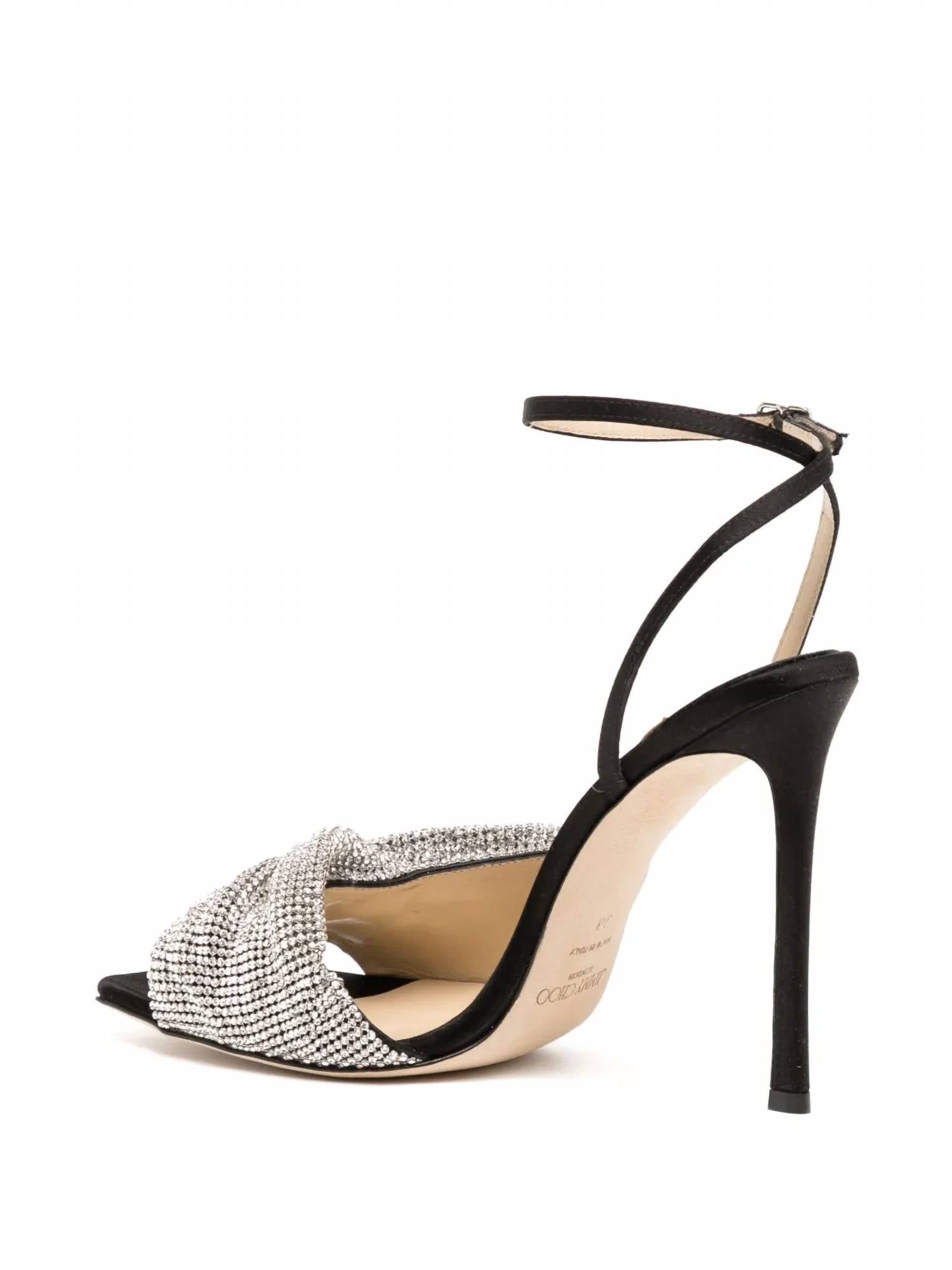Jimmy Choo - Women's Nara 110 Crystal-embellished Sandals