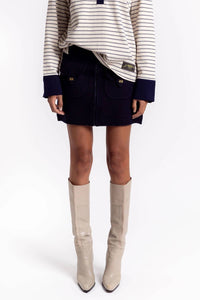 Ganni - Boiled Wool Mini Skirt