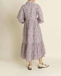 Aureum - Presley Pintuck Midi Shirt Dress