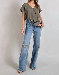 Ee:Some - Be Present V-Neck Bodysuit