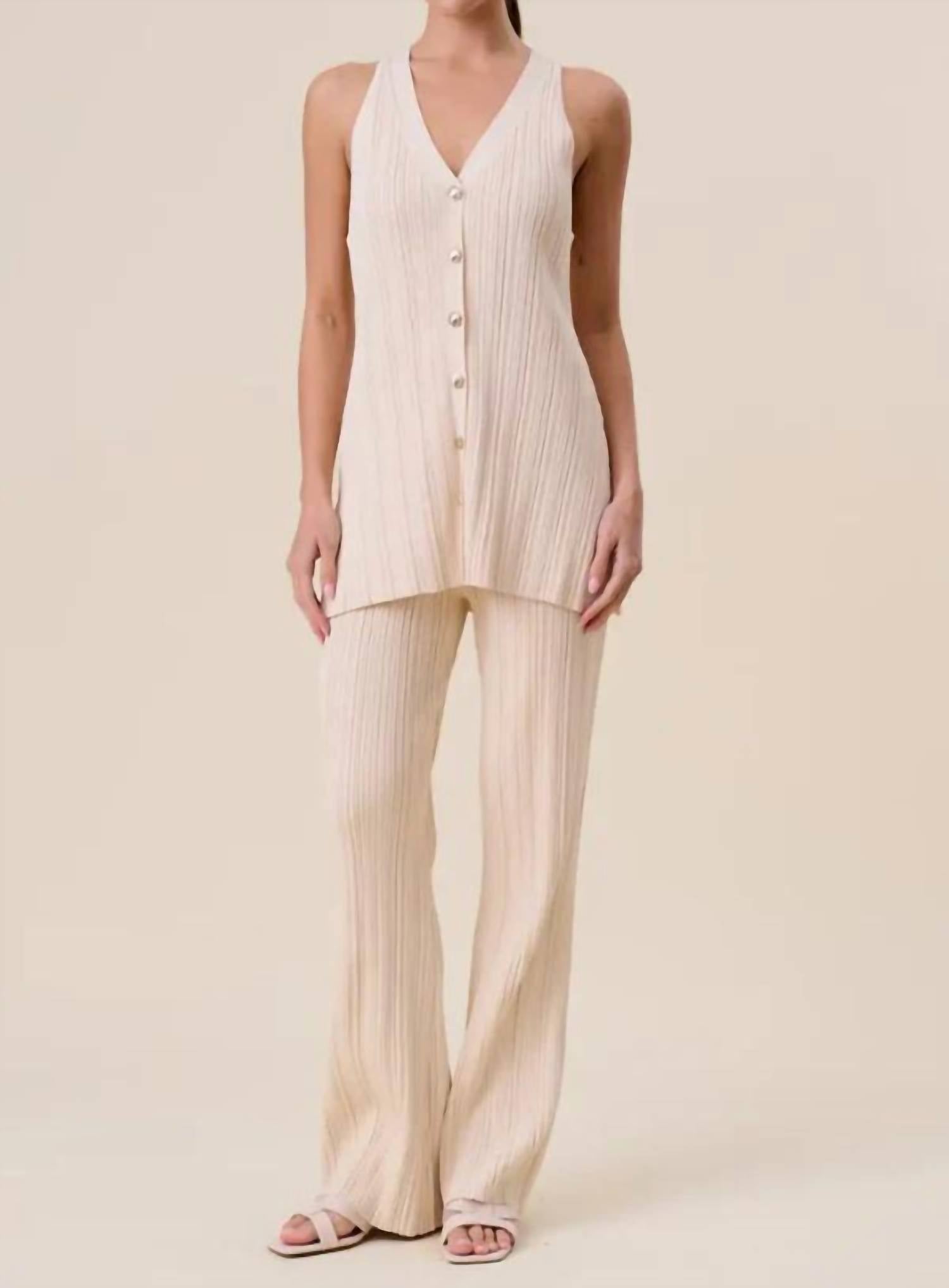 Mint Exclusives - Sunna Shell Knit Vest Set