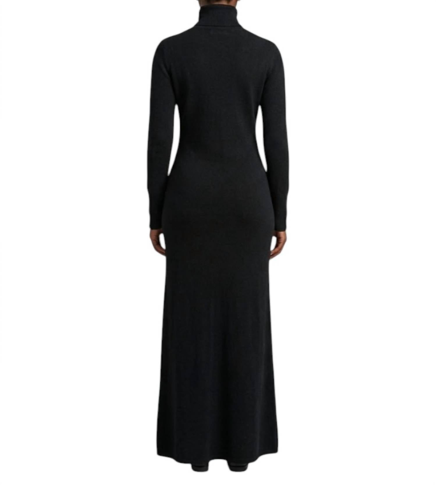 LISA YANG Ailina Knit Dress in black - women's dress - detail view