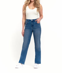 1822 Denim - High Rise Straight Leg Denim Jeans