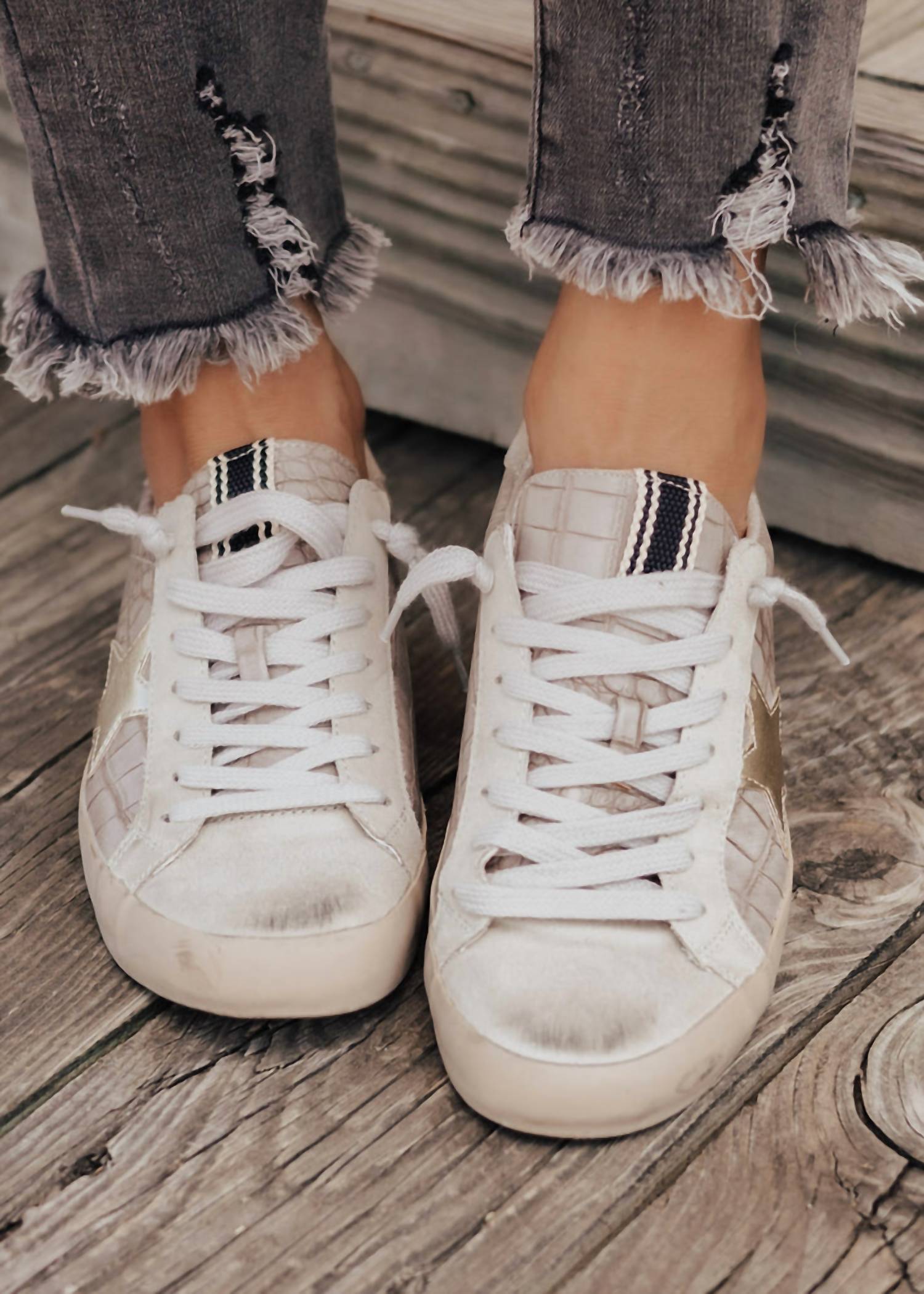 SHU SHOP Women's Paula Sneakers in taupe - women's sneaker - alternate view