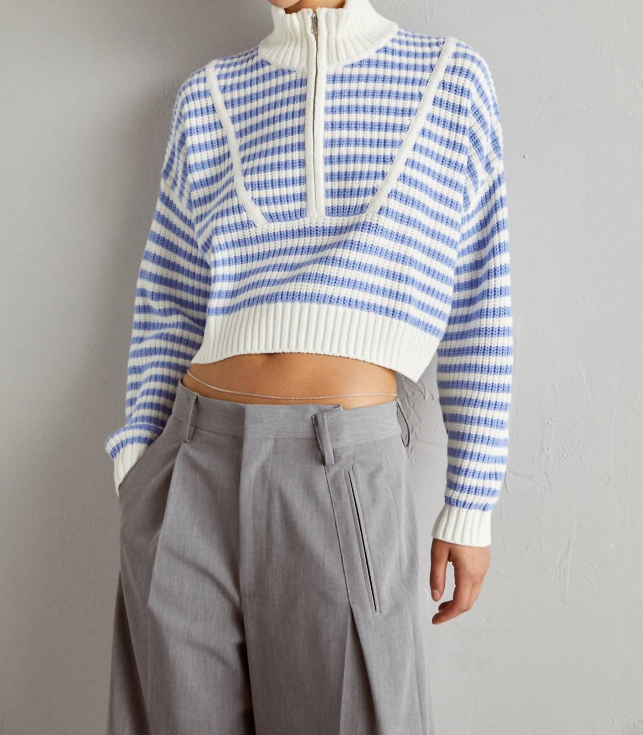Staud - Hampton Cropped Sweater