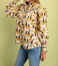 Gigio - Floral Long Sleeve Button Down Shirt