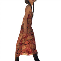 THE GREAT. Women's The Savannah Dress in patchwork print - women's dress - alternate view