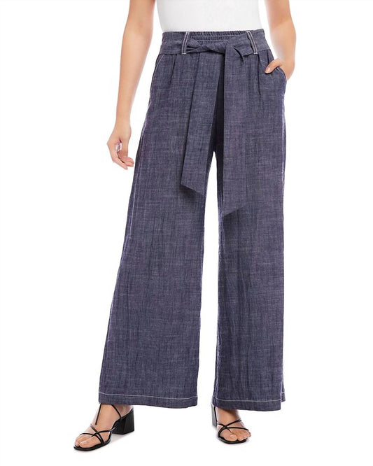 Karen Kane - Belted Wide Leg Pant