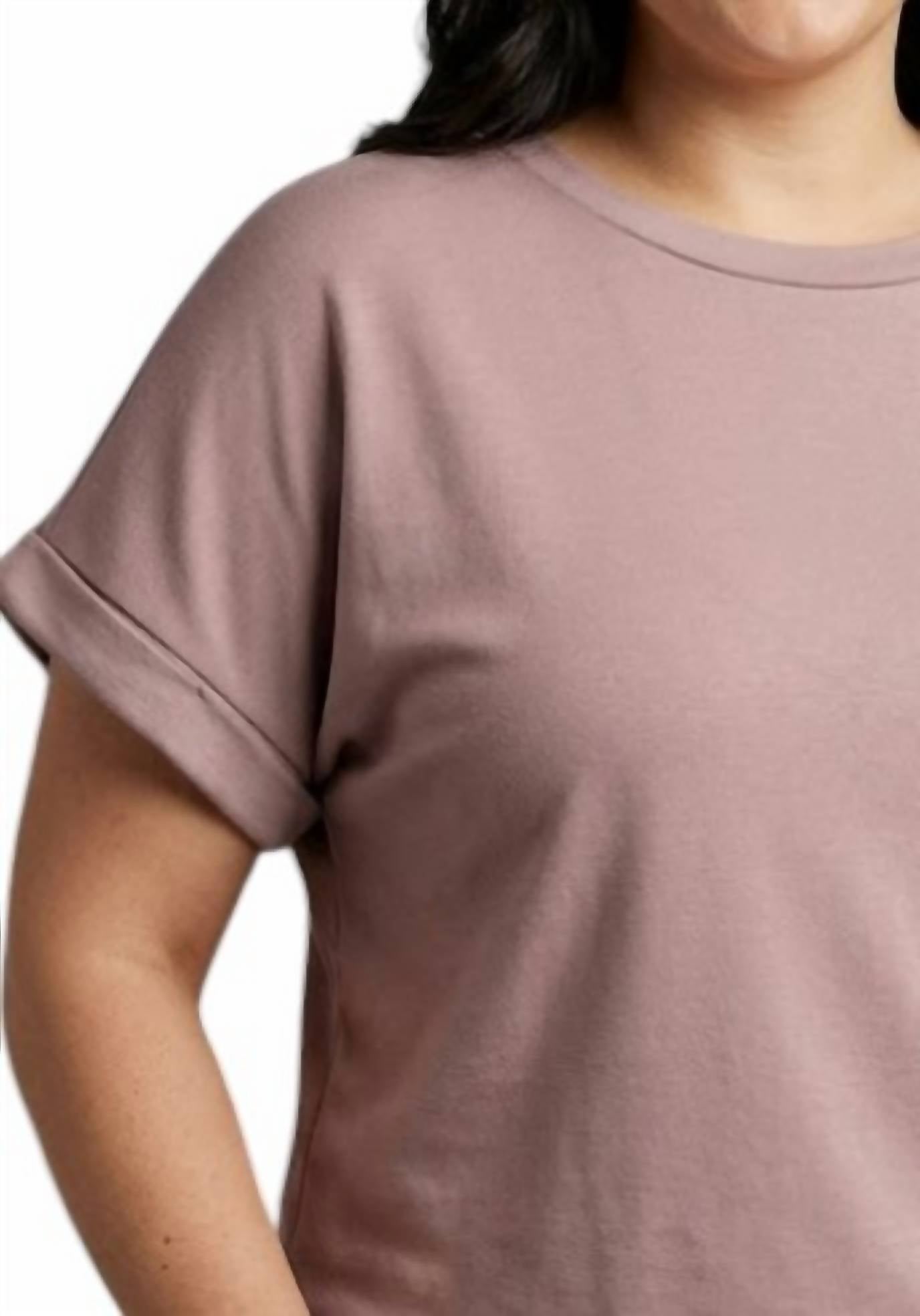 Staccato - Roll Up Short Sleeve Top