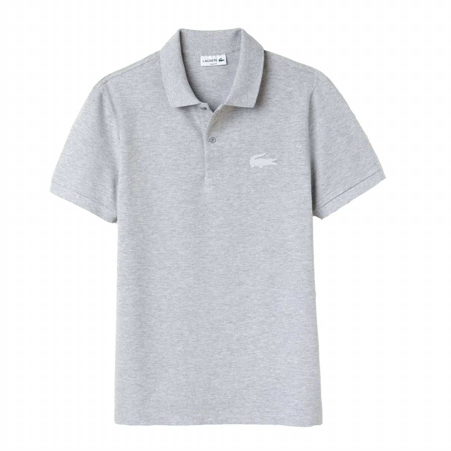 Lacoste - Men's Slim Fit Rubber Crocodile Stretch Piqué Polo Shirt