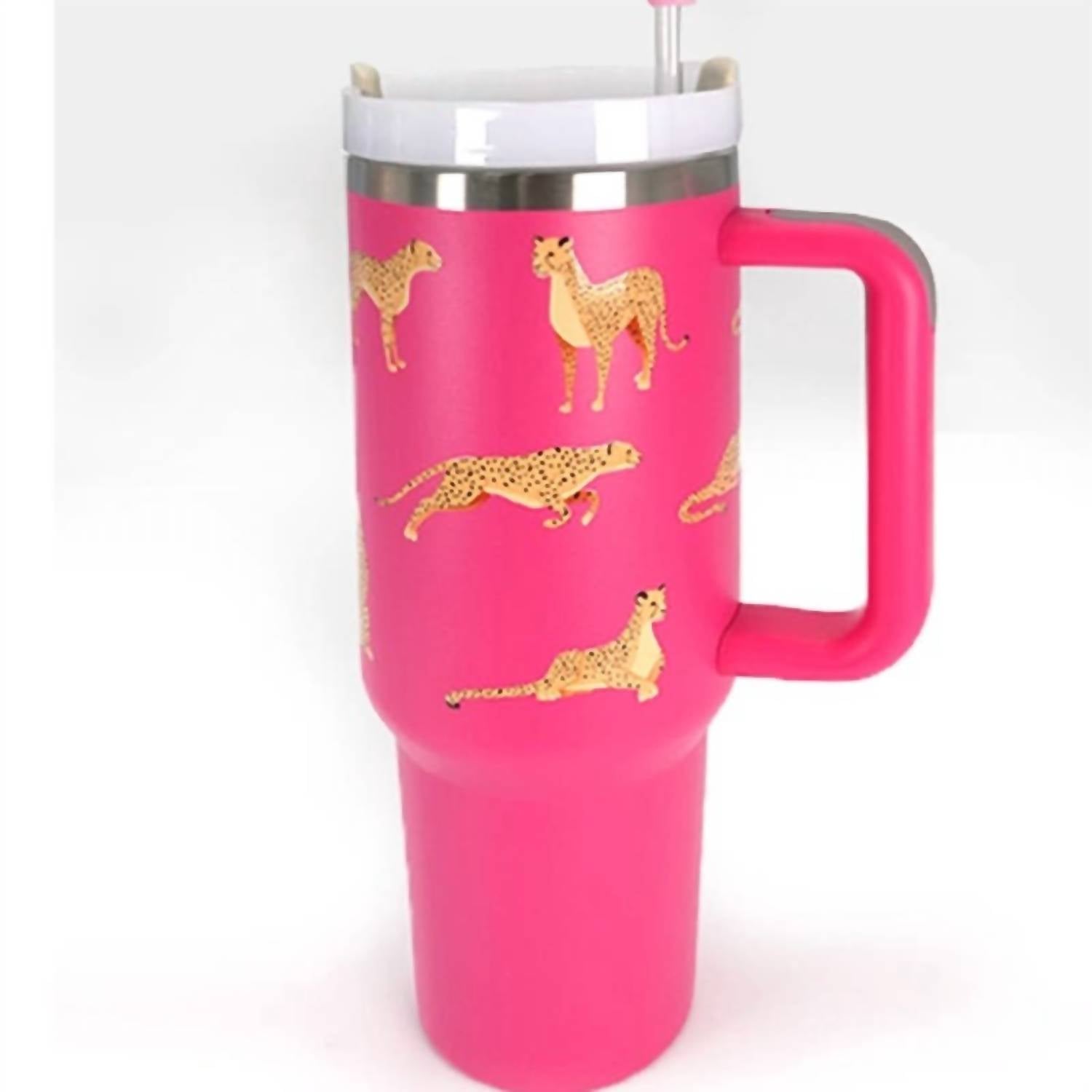 Wall To Wall - Cheetah Print 40 Oz Stainless Steel Insulated Tumbler