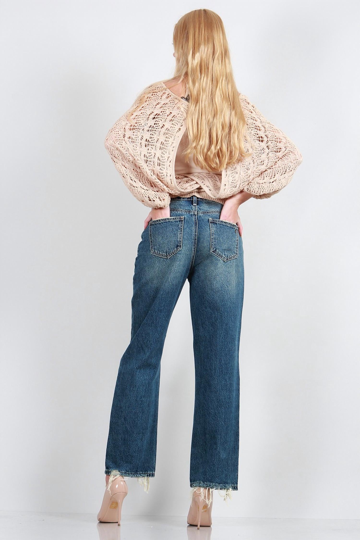 Special A - High Rise Distressed Dad Jeans