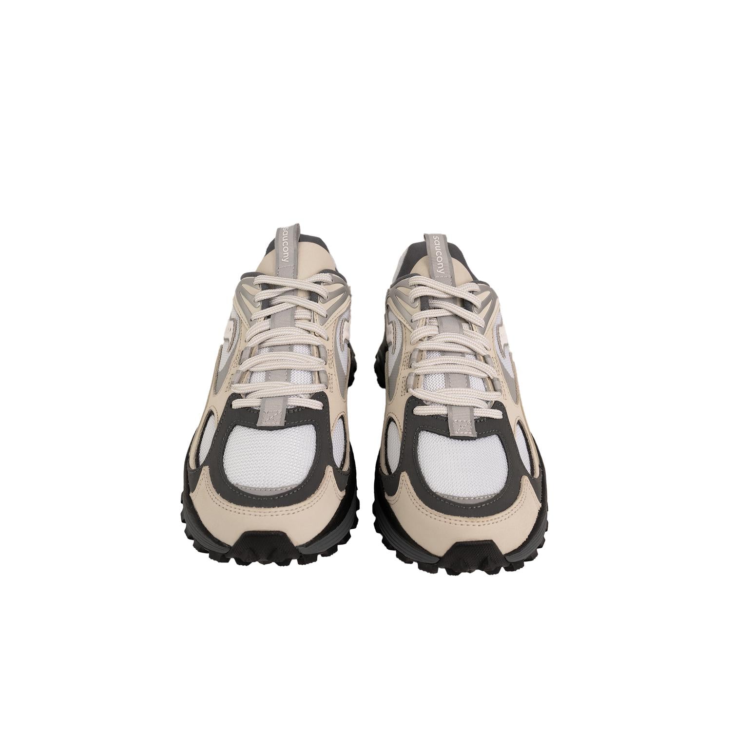 SAUCONY Men's Grid Aura X Sneakers in white silver - men's sneaker - alternate view