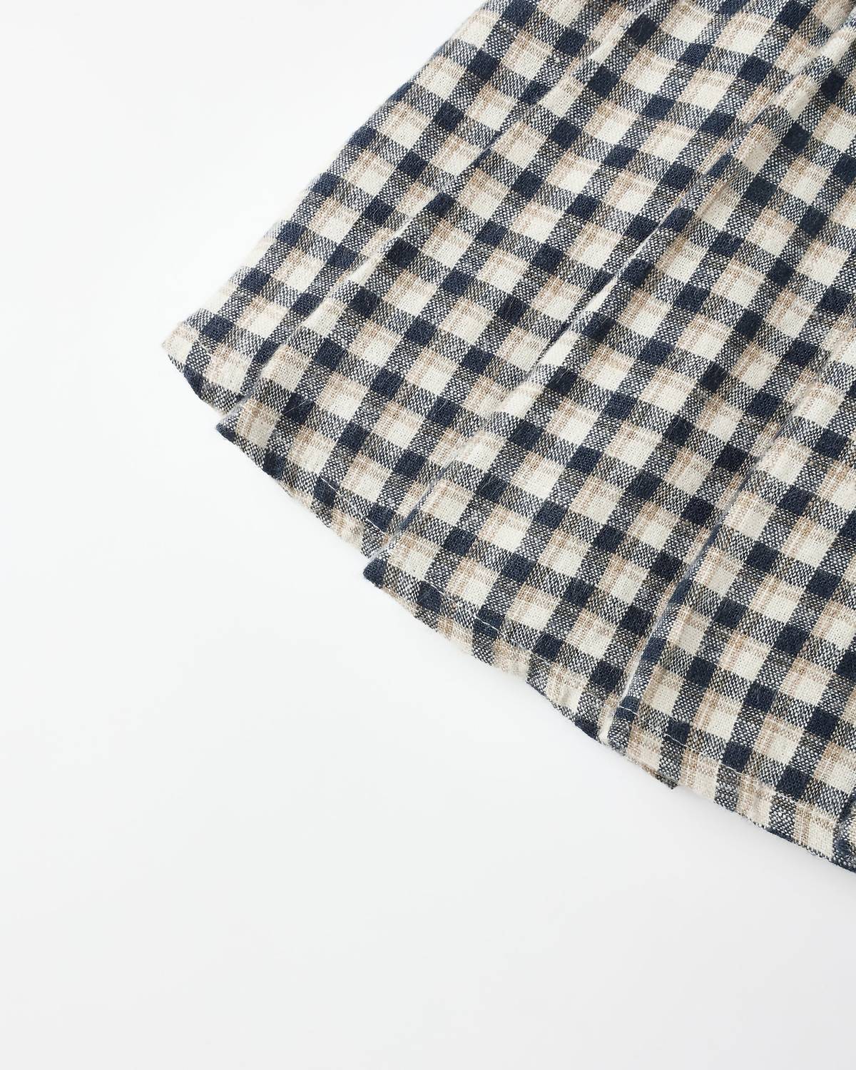 Rylee + Cru - Girl's Pleated Check Mini Skirt