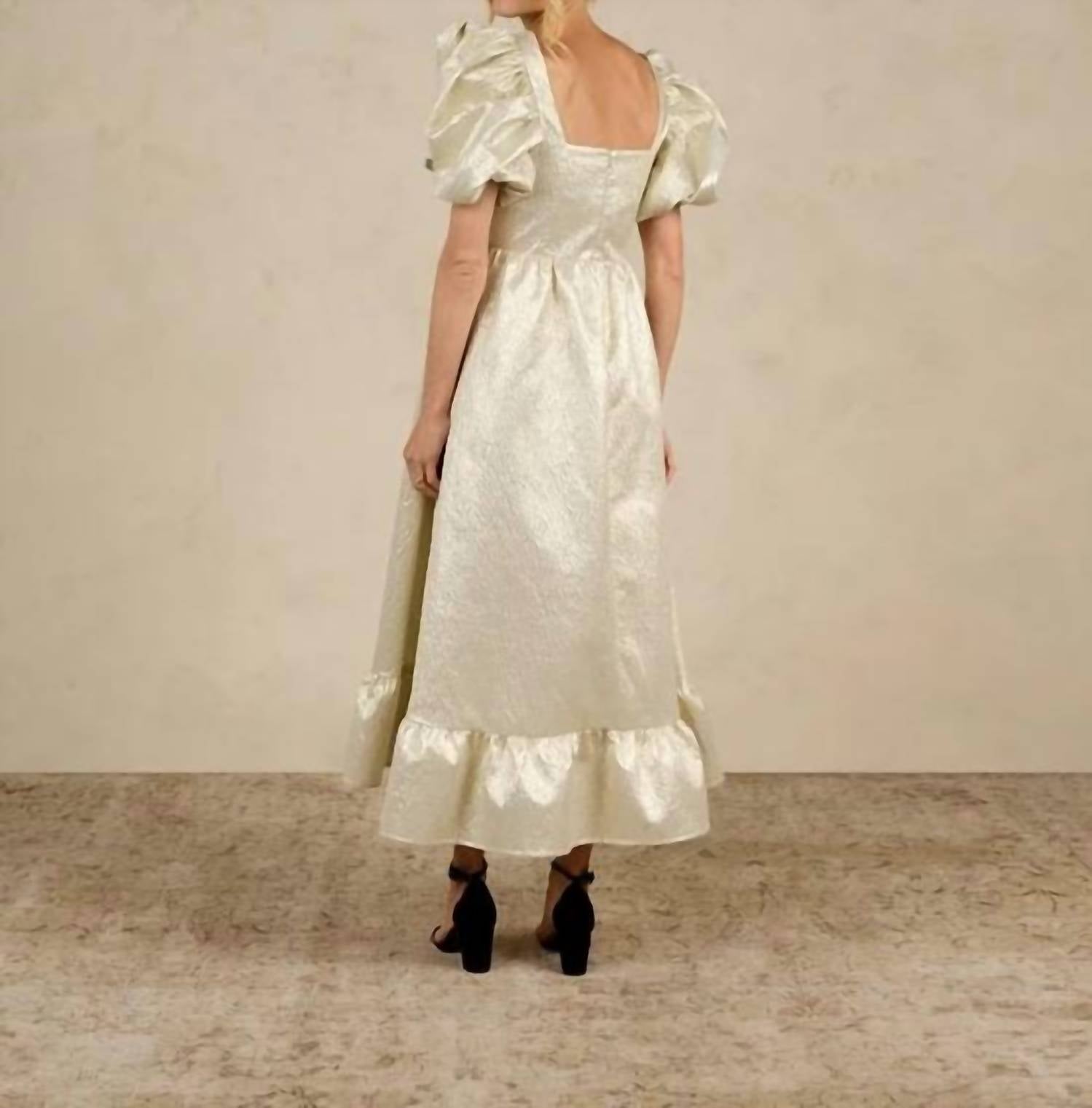 Noralee - Augusta Puff Sleeves Dress
