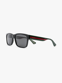 Gucci - Men's Web Stripe Motif Non-polarized Sunglasses