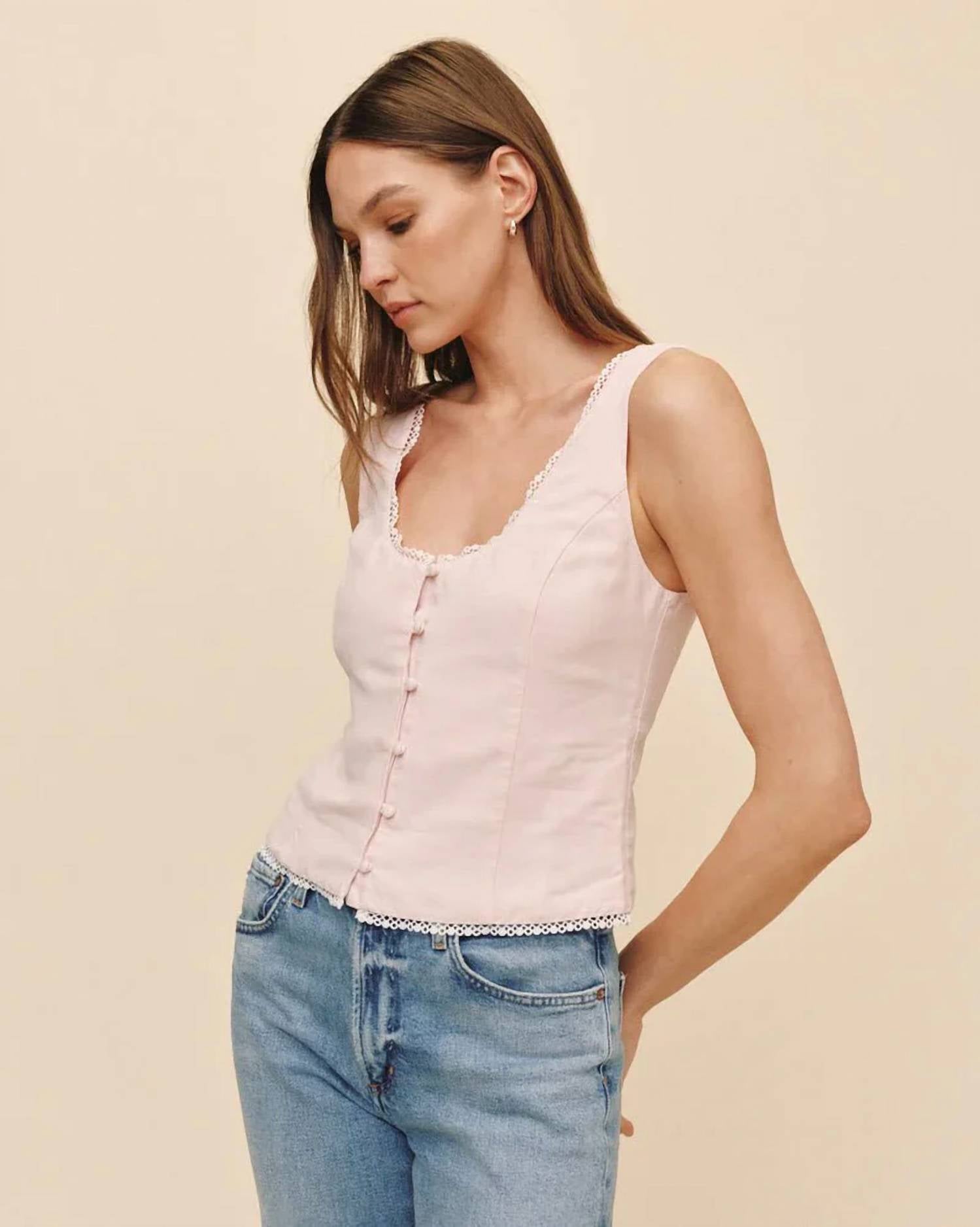 Bella Dahl - Fitted Bodice Smocked Back Top