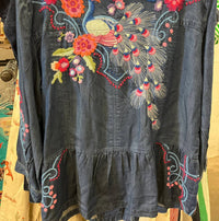 Johnny Was - Peplum Spread Collar Jacket