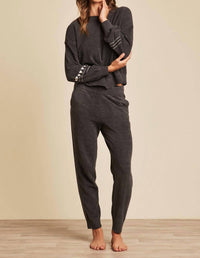 Barefoot Dreams - COZYCHIC ULTRA LITE HEARTBEAT STRIPE PULLOVER