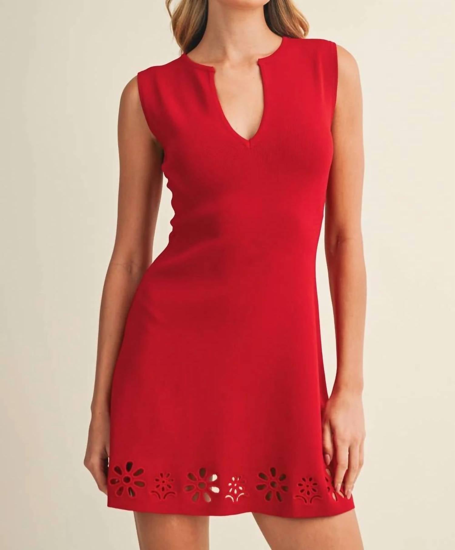 Klesis - Eyelet Mini Dress