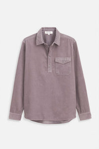 ALEX MILL Carter Popover Shirt in grey lilac - men's shirt - view 4