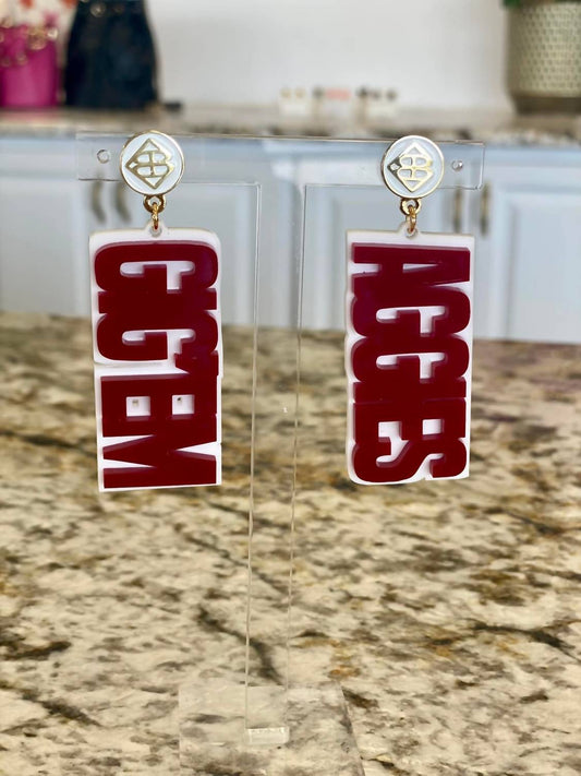 Brianna Cannon - Women's Gigem Aggies Earrings