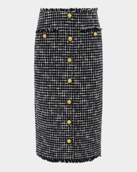 L'Agence - Tai Snap Front Midi Skirt